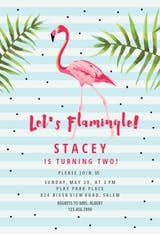 Let's Flamingle! - Invitación De Cumpleaños